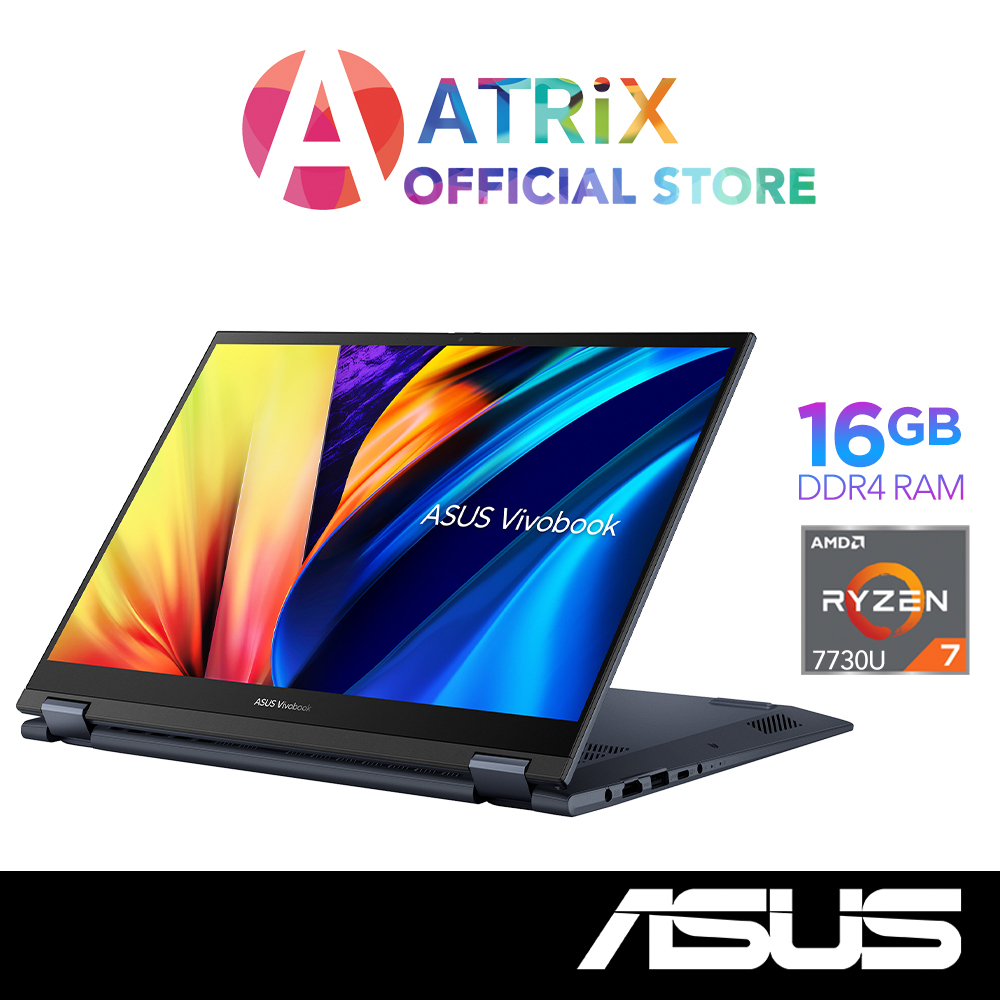 【Express Delivery】ASUS Vivobook S 14 Flip TN3402YA-LZ128W | 14&quot; FHD+ touch | Ryzen 7 7730U | 16GB/1TB SSD | Win11 | 2Y