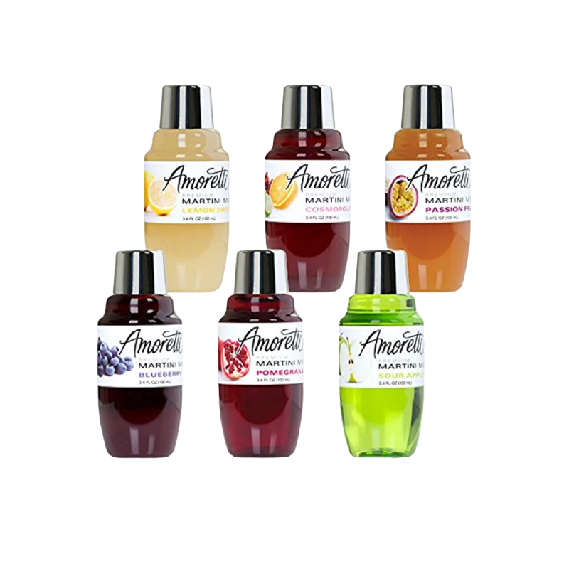 Amoretti Premium Martini Cocktail Mix Minis, 3.4 fl oz 6 Pack