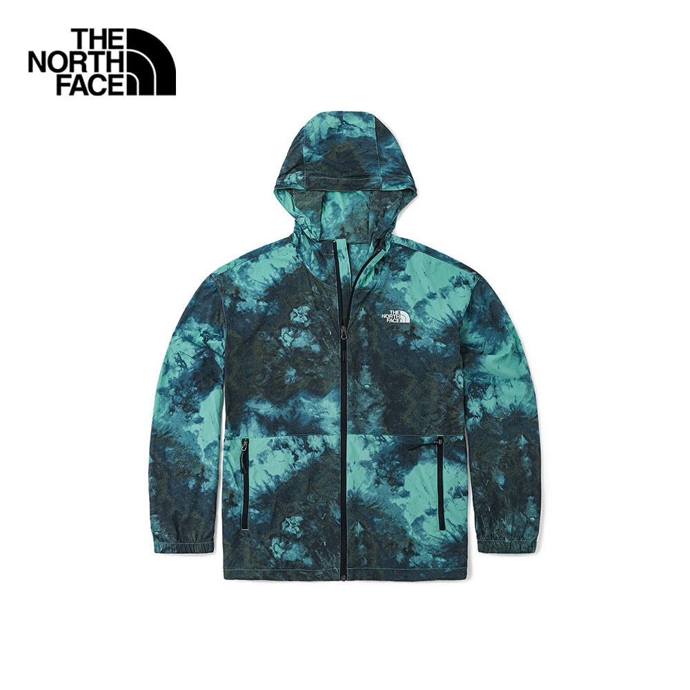 The North Face Men Print Lightweight UPF Wind Jacket - AP TNF Wasabi Ice Dye Print